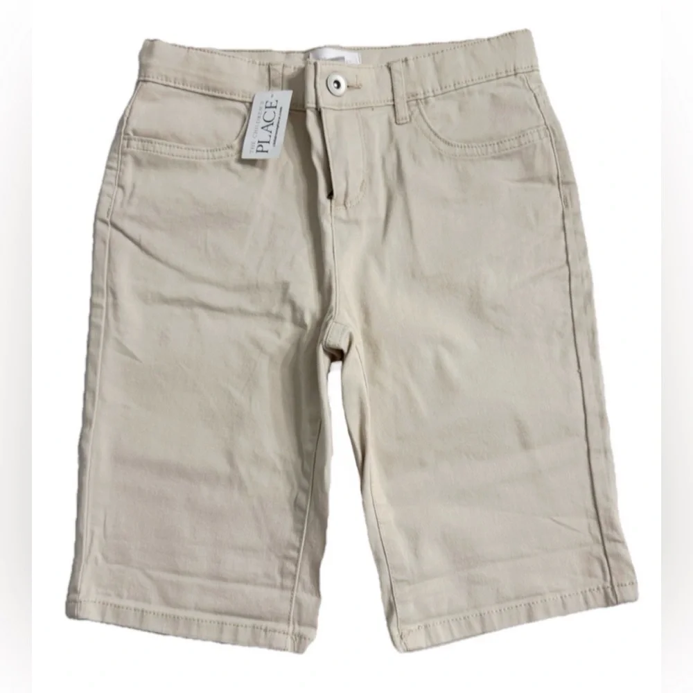 The Children’s Place Girls Khaki Bermuda Shorts Size 10 NWT